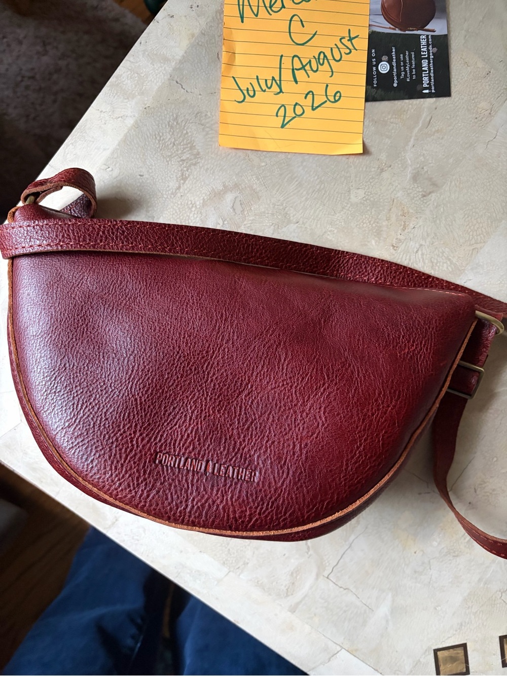 Portland Leather Medium Koala in Nutmeg - Picture 2 of 4